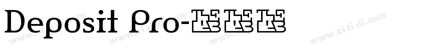 Deposit Pro字体转换